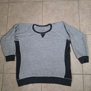 Men's Gray and Black Sweater Jachs New York Sweater Mens XXL 2XL Gray Long Sleev